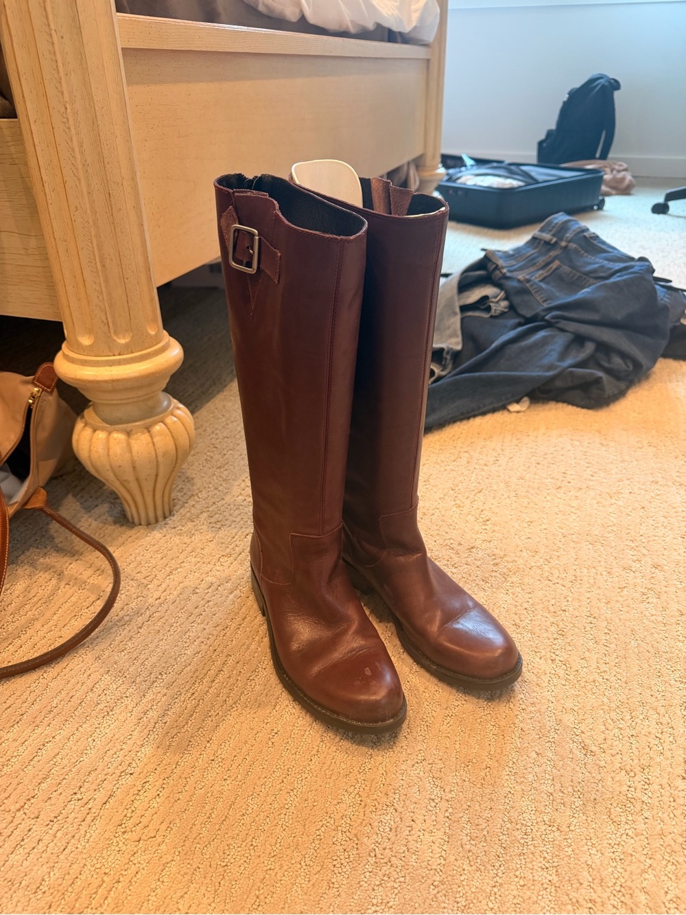 Steve Madden Brown Leather Knee High Boots